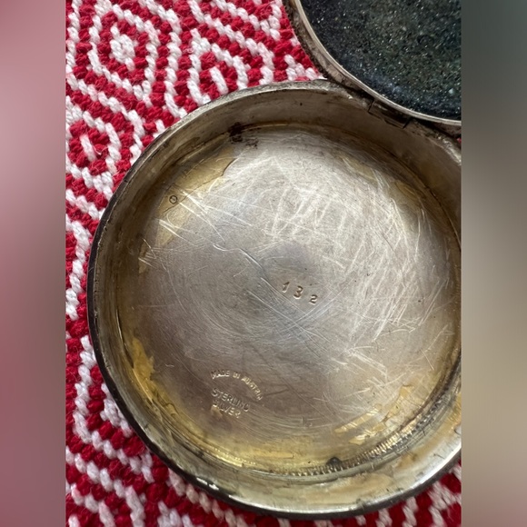 Antique Austrian Sterling Silver Yellow Guilloche Enamel Plique a Jour Compact - Picture 6 of 7